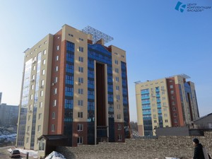 фасад из стекла